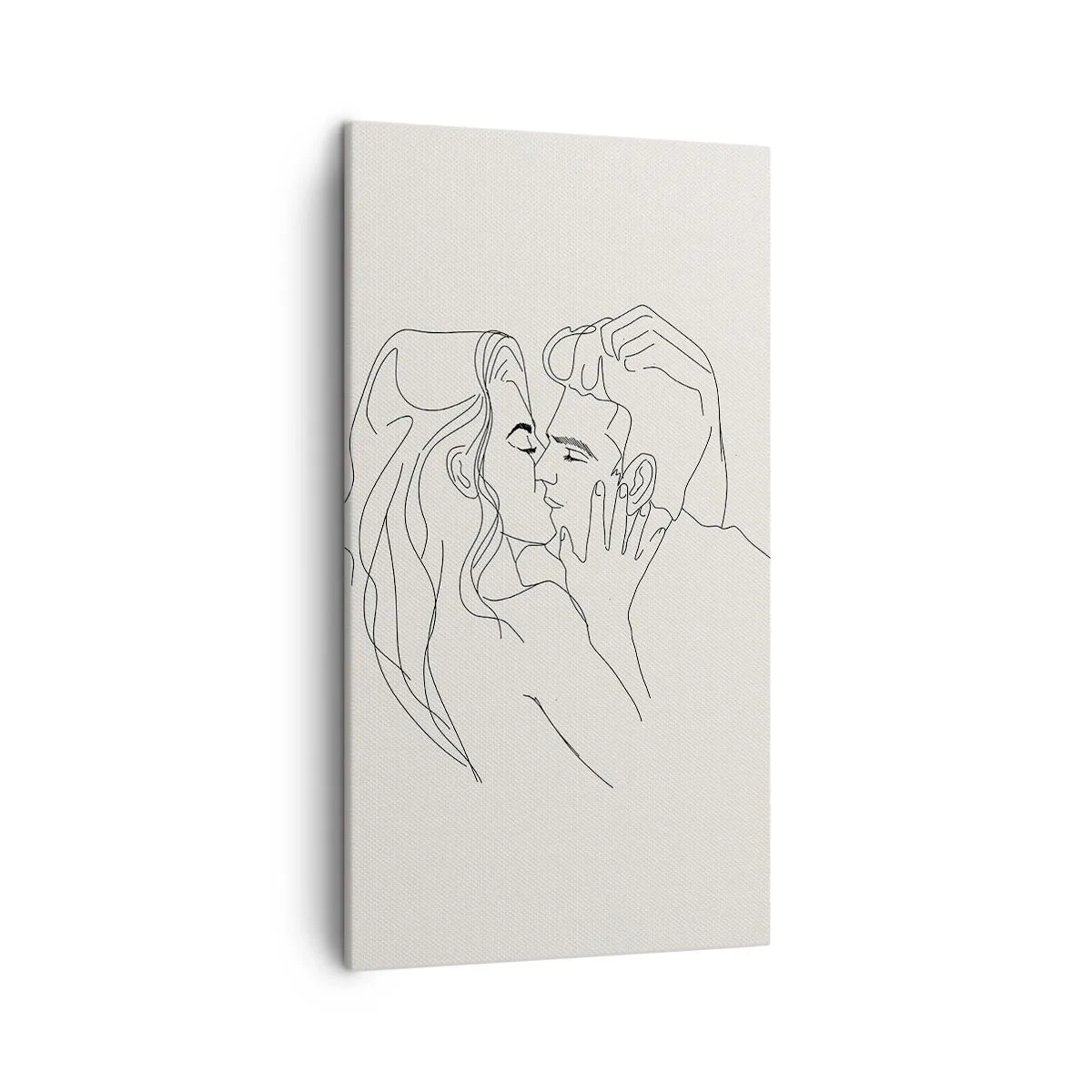 Impression sur toile - Image sur toile - Enlacé de sentiment - 45x80 cm