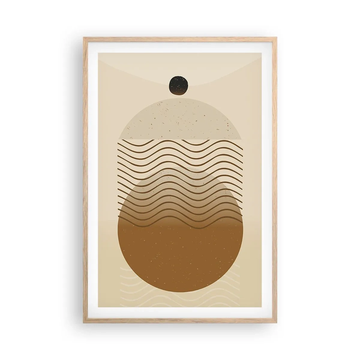 Affiche dans un chêne clair - Poster - Sur l'origine des figures géométriques - 61x91 cm