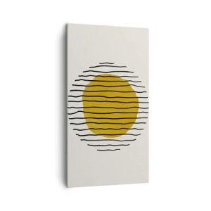 Impression sur toile - Image sur toile - Abstraction tremblante de chaleur - 45x80 cm