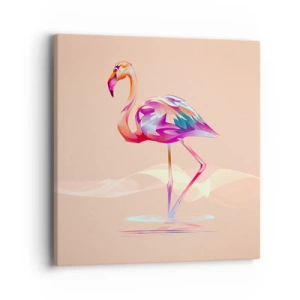 Impression sur toile - Image sur toile - L'oiseau des bonnes émotions - 40x40 cm