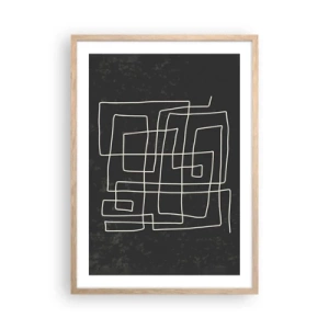 Affiche dans un chêne clair - Poster - Pas aussi simple - 50x70 cm