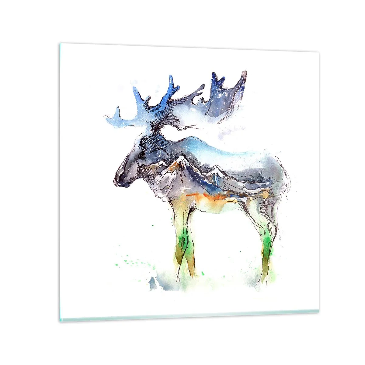 Impression sur verre - Image sur verre - Le héros d'un conte d'hiver - 40x40 cm