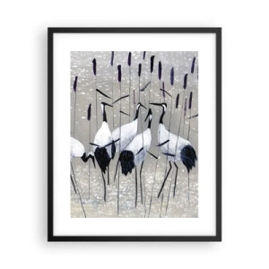 Affiche dans un cadre noir - Poster - Parmi les siens - 40x50 cm