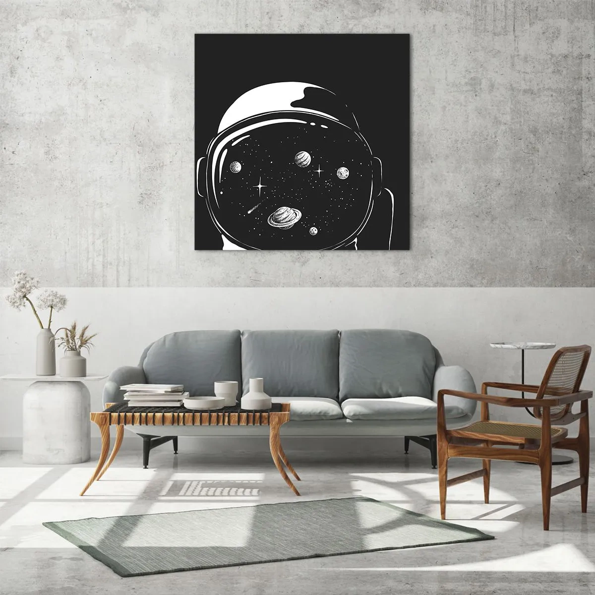 Impression sur verre - Image sur verre - Sympa la vue - 50x50 cm