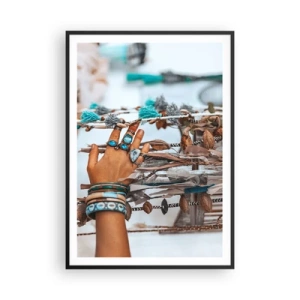 Affiche dans un cadre noir - Poster - Trésor local - 70x100 cm