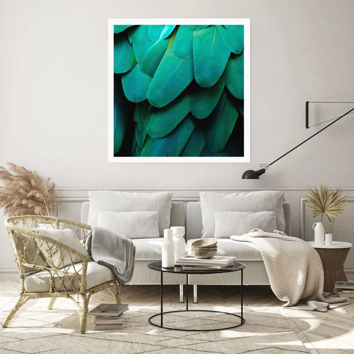 Affiche - Poster - Perfection de la nature du perroquet - 30x30 cm