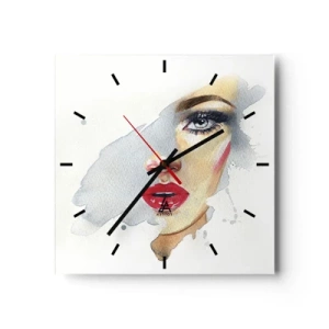 Horloge murale - Pendule murale - Reflet dans une goutte d'eau - 40x40 cm