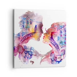 Impression sur toile - Image sur toile - Le pont secret des soupirs - 70x70 cm