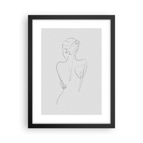 Affiche dans un cadre noir - Poster - Musique corporelle - 30x40 cm