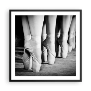 Affiche dans un cadre noir - Poster - Ensemble, simple - 60x60 cm