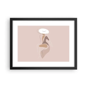 Affiche dans un cadre noir - Poster - Être une dame - 40x30 cm