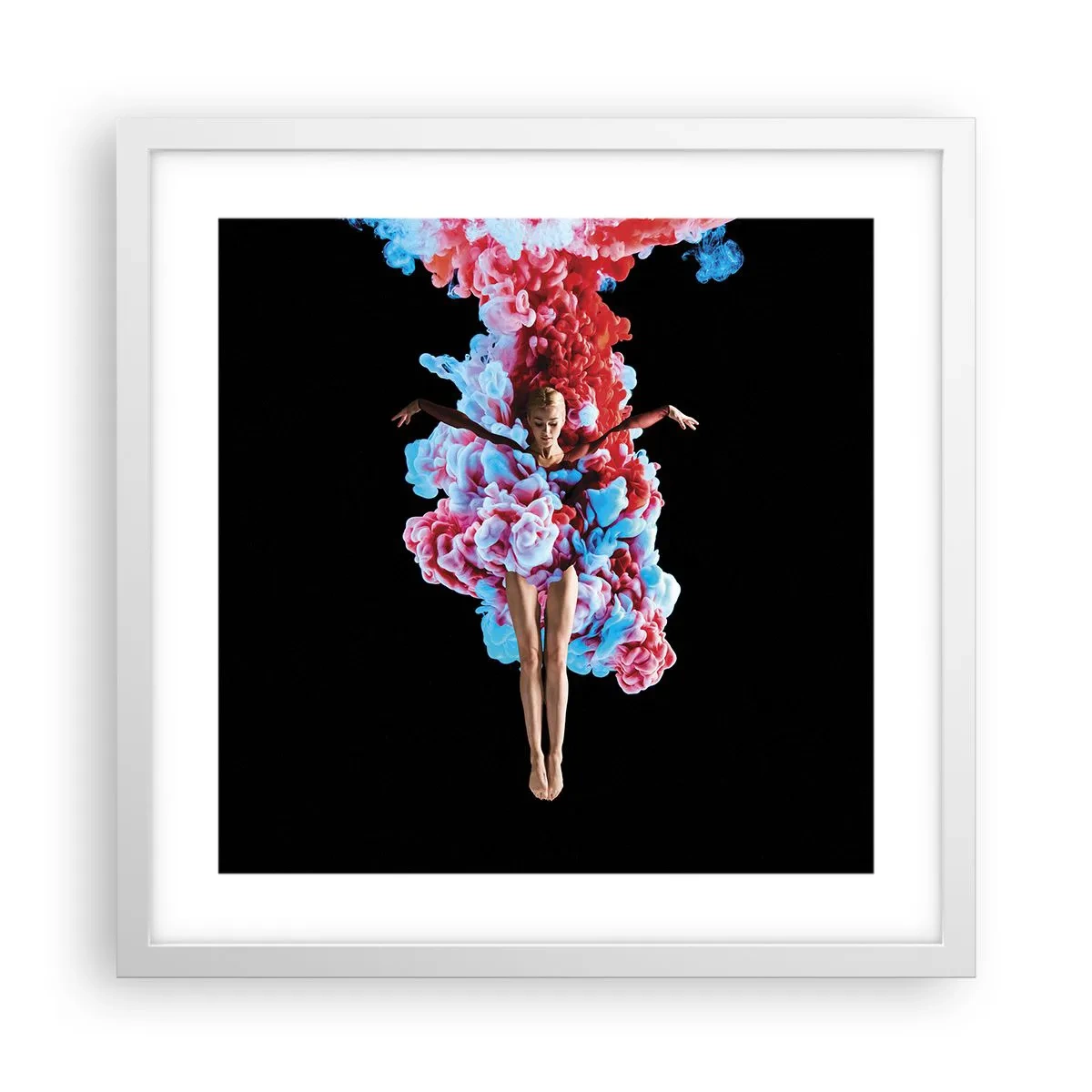 Affiche dans un cadre blanc - Poster - En pleine floraison - 40x40 cm
