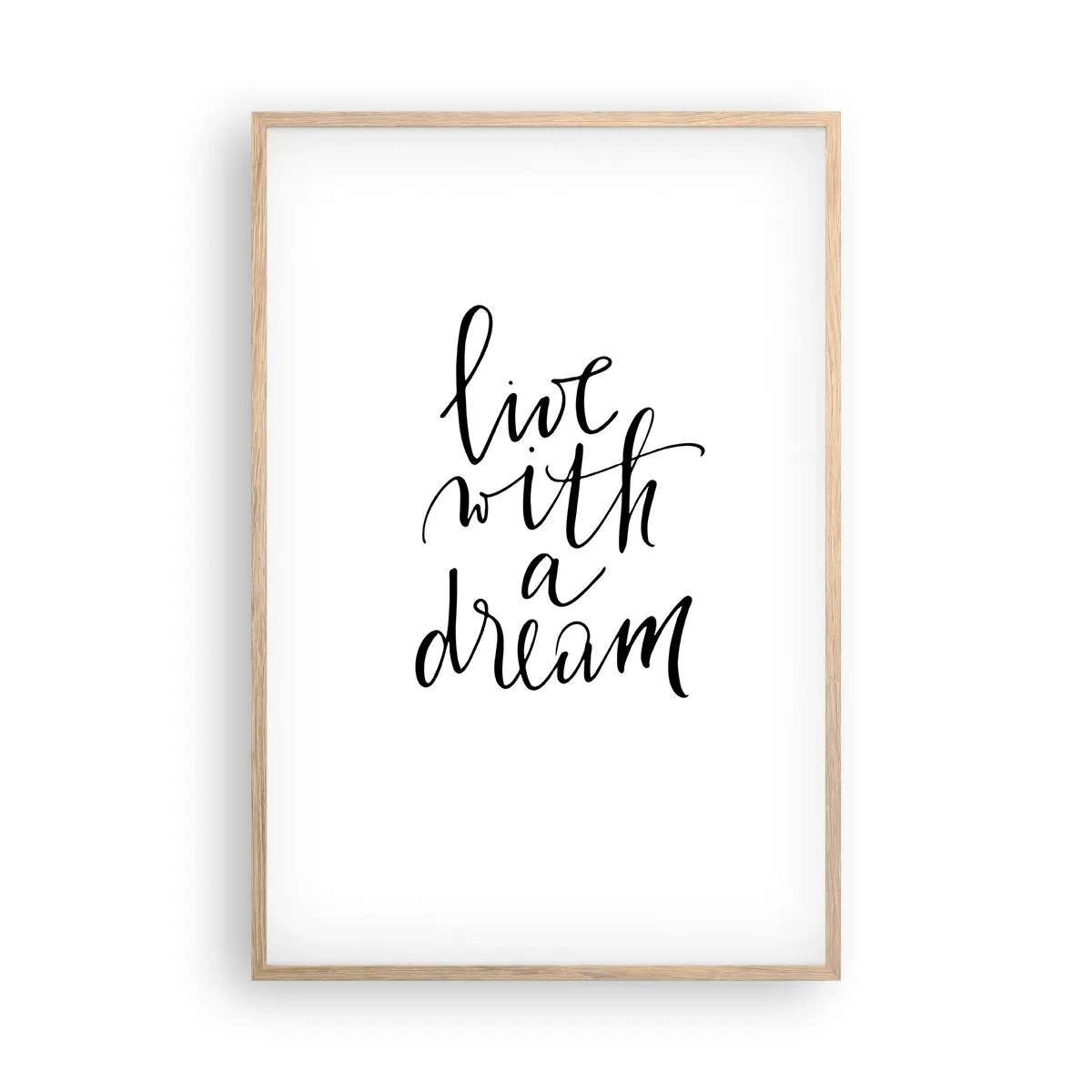 Affiche dans un chêne clair - Poster - Bien sur - 61x91 cm