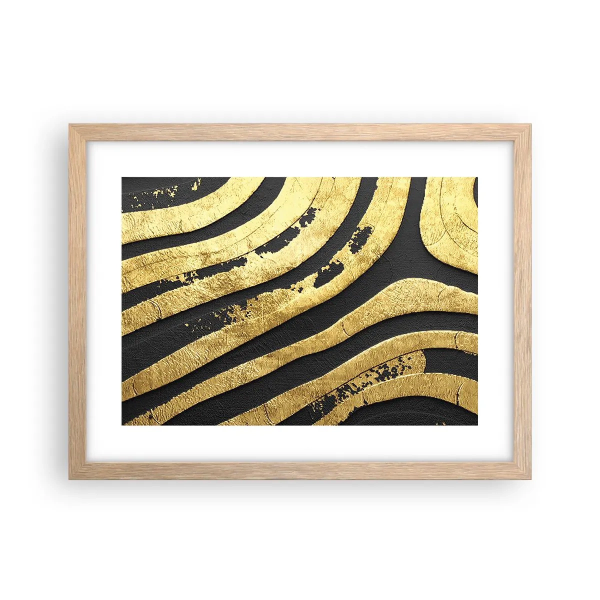 Affiche dans un chêne clair - Poster - Tout coule - 40x30 cm