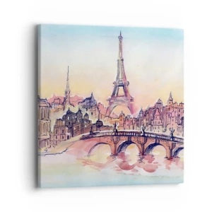 Impression sur toile - Image sur toile - La seule ville de ce type au monde - 40x40 cm