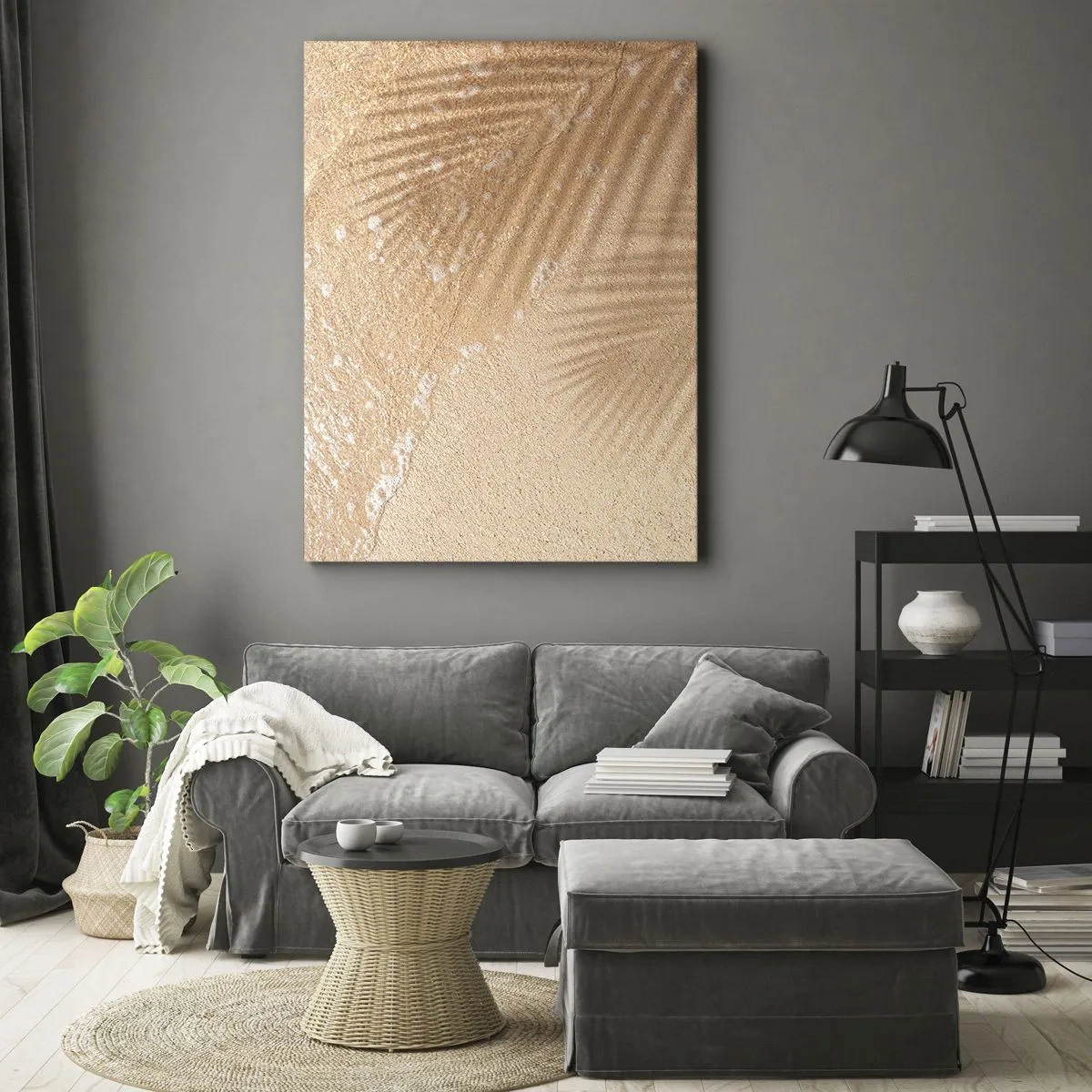 Impression sur toile - Image sur toile - Ombre d'un été chaud - 55x100 cm