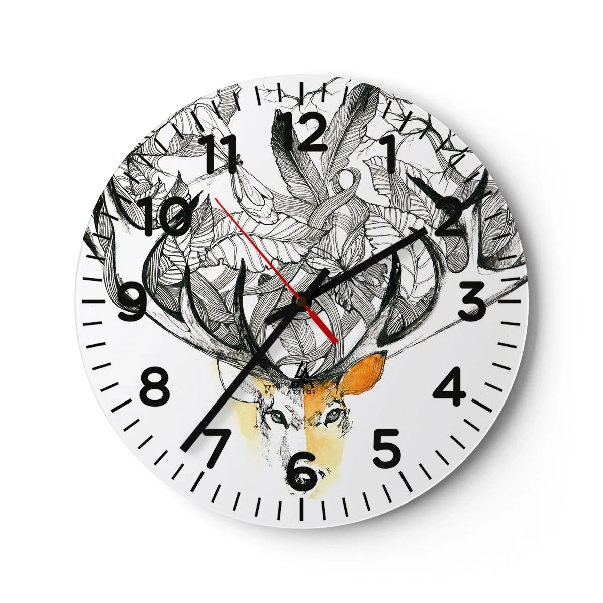 Horloge murale - Pendule murale - Corne d'abondance - 30x30 cm