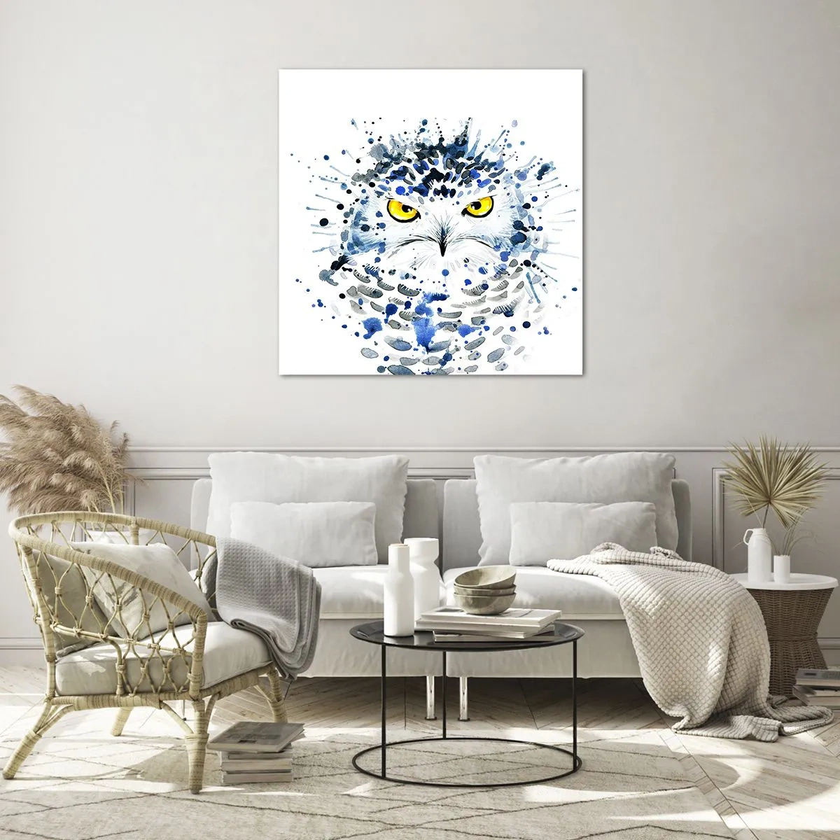 Impression sur verre - Image sur verre - Droit dans les yeux - 30x30 cm