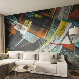 Papier Peint Photo Standard Eco - L'énergie du mouvement - Abstraction, Morceau, Art moderne - 300x210 cm