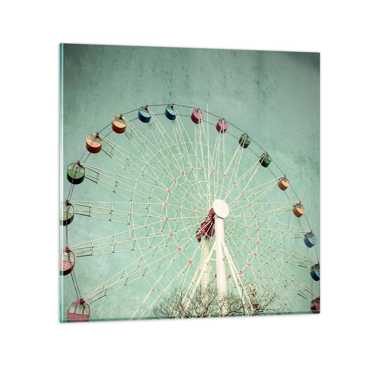 Impression sur verre - Image sur verre - Nous vous invitons à vous amuser - 70x70 cm