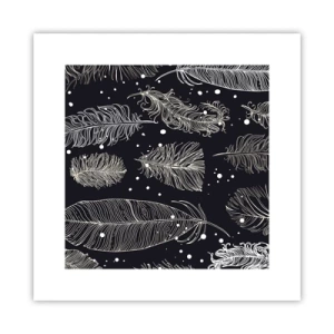 Affiche - Poster - Toile de plumes - 30x30 cm