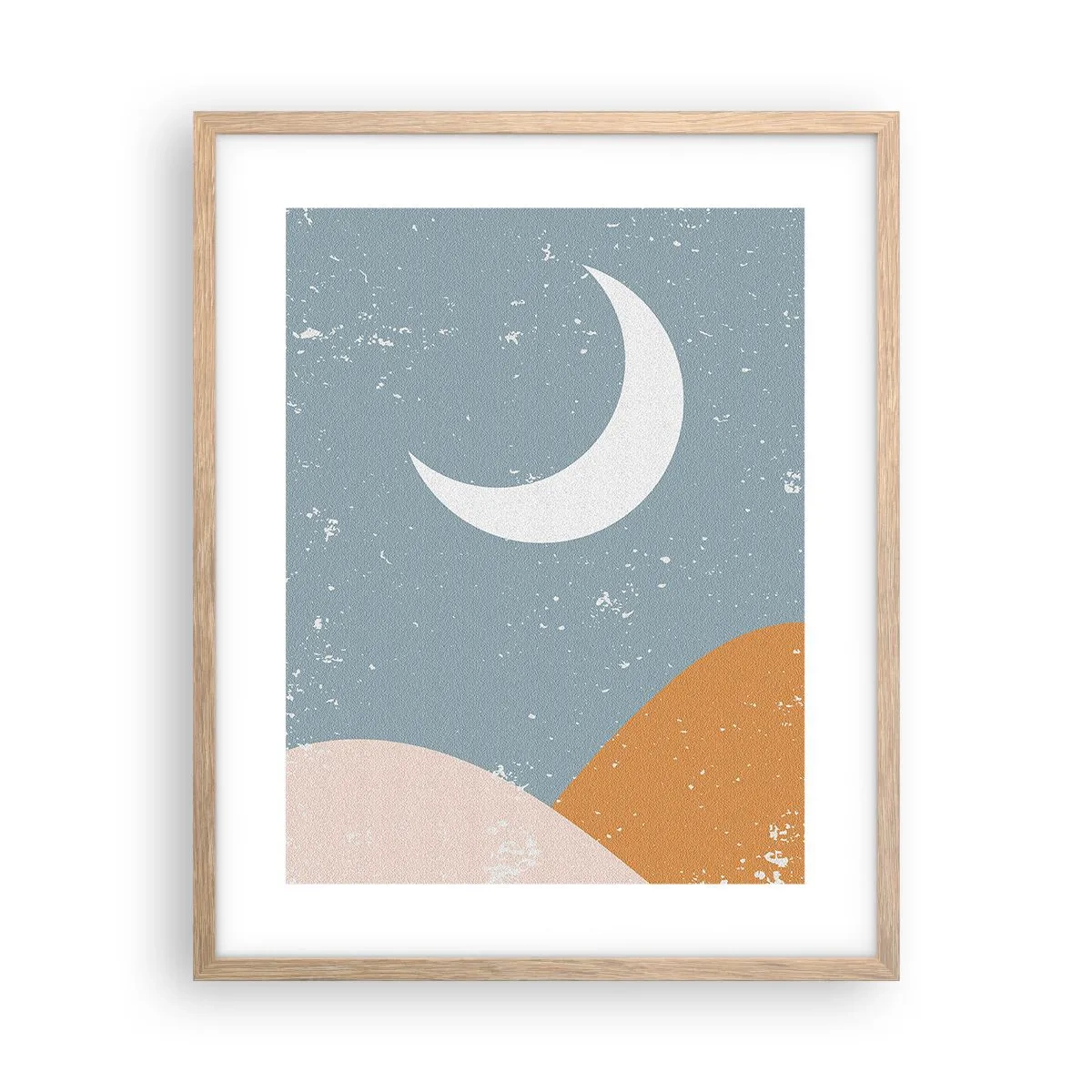 Affiche dans un chêne clair - Poster - Miracle de nombreuses nuits - 40x50 cm