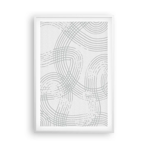 Affiche dans un cadre blanc - Poster - Il n'y a pas de chemin droit - 61x91 cm