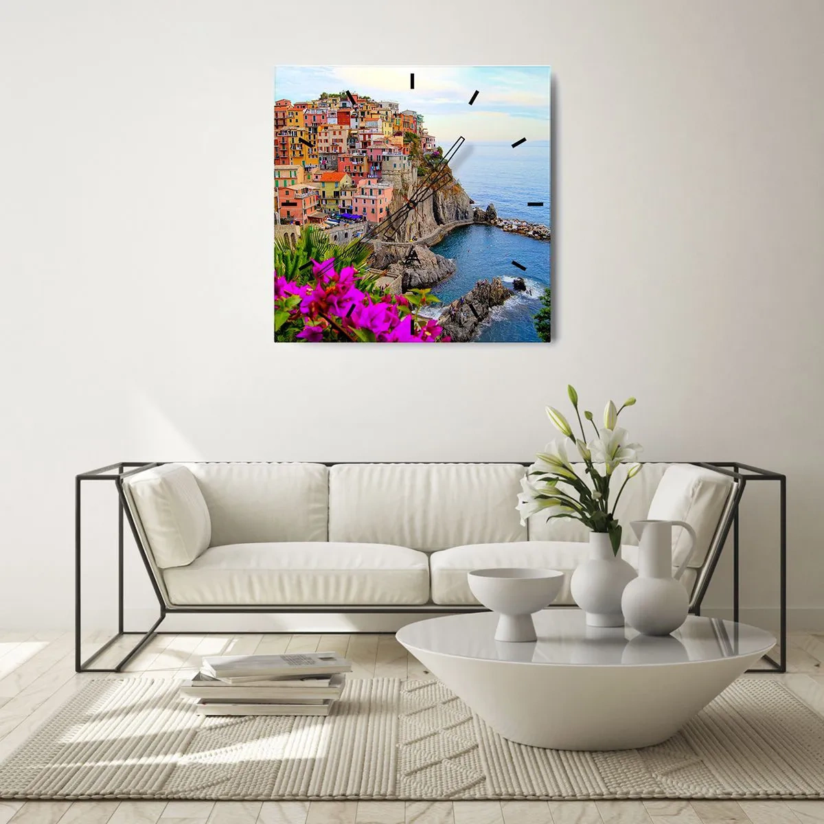 Horloge murale - Pendule murale - La ville qui rit - 30x30 cm