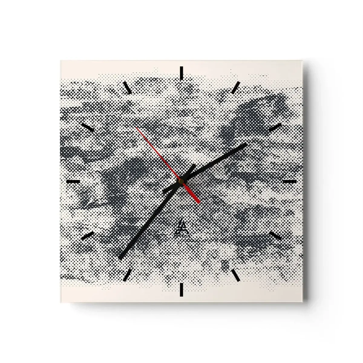 Horloge murale - Pendule murale - Composition brumeuse - 40x40 cm