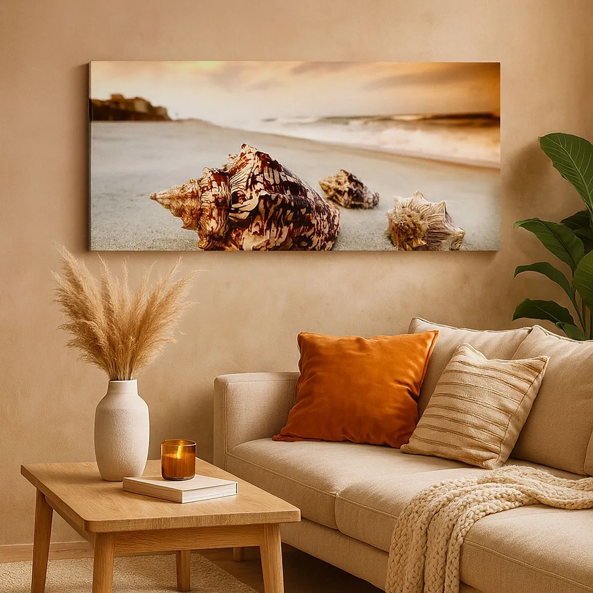 Impression sur toile - Image sur toile - Les parias des vagues - 100x40 cm