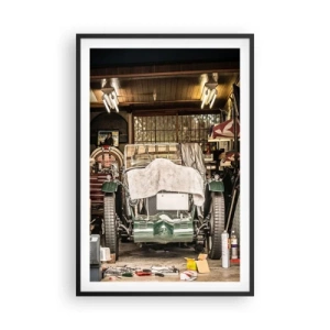 Affiche dans un cadre noir - Poster - Retour vers le passé - 61x91 cm