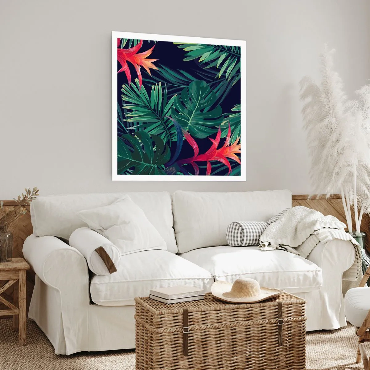 Affiche - Poster - immergé dans la nature - 50x50 cm