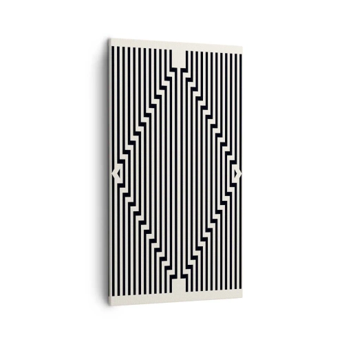 Impression sur toile - Image sur toile - Illusion géométrique - 45x80 cm