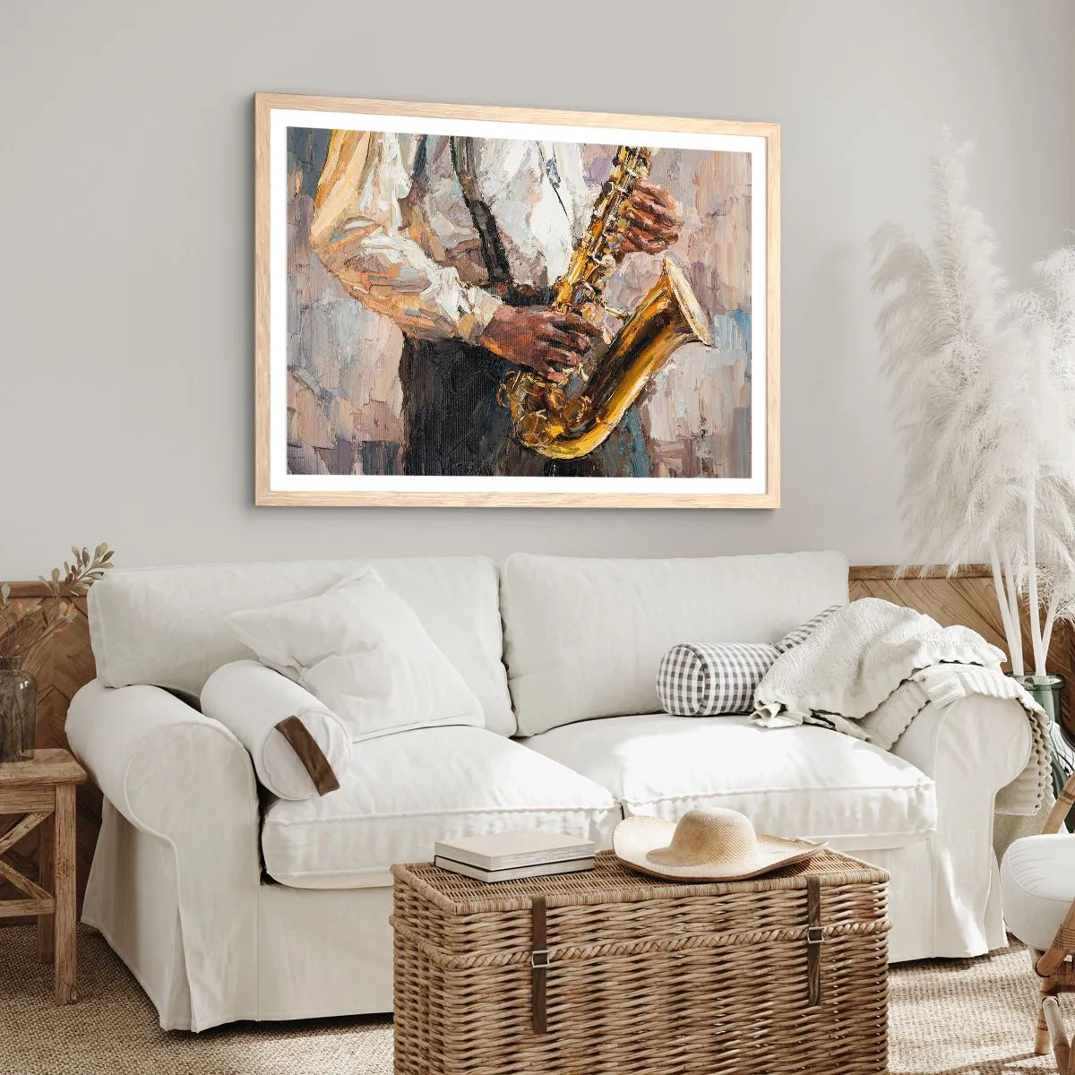 Affiche dans un chêne clair - Poster - C'est l'heure du solo - 40x30 cm