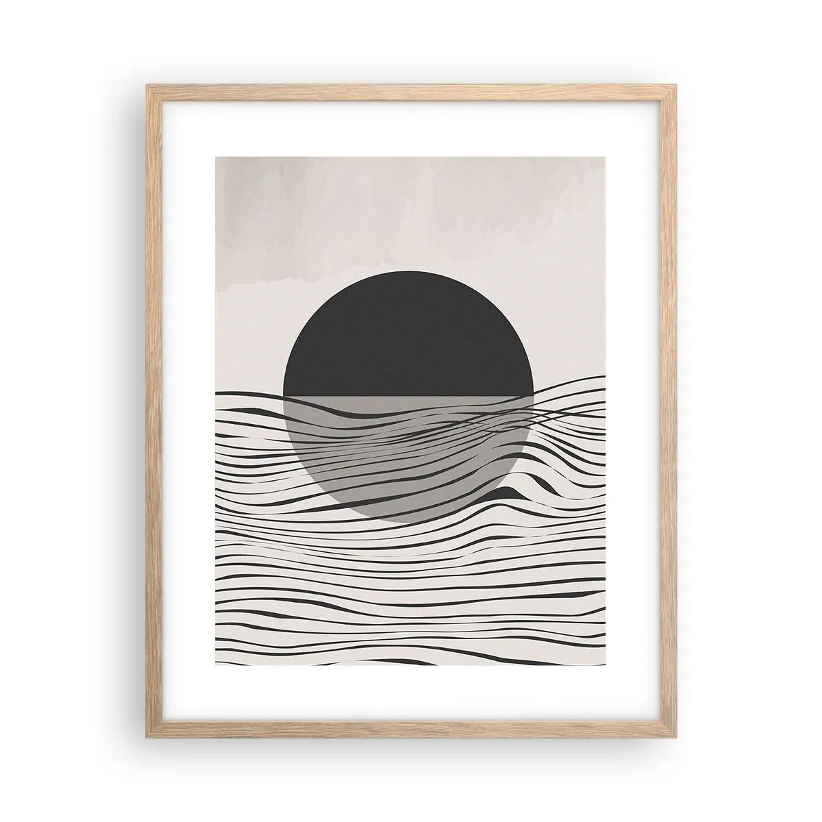 Affiche dans un chêne clair - Poster - Demi composition - 40x50 cm