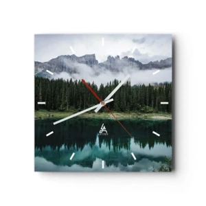 Horloge murale - Pendule murale - Chut, chut, ne réveillons pas l'eau qui dort - 40x40 cm