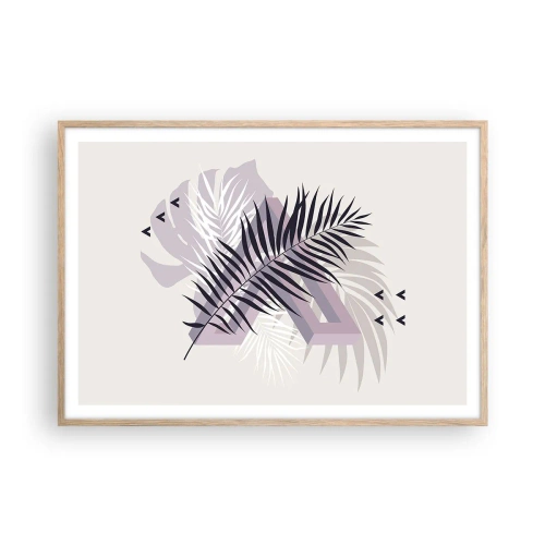 Affiche dans un chêne clair - Poster - L'ombre de l'obscurité - 100x70 cm