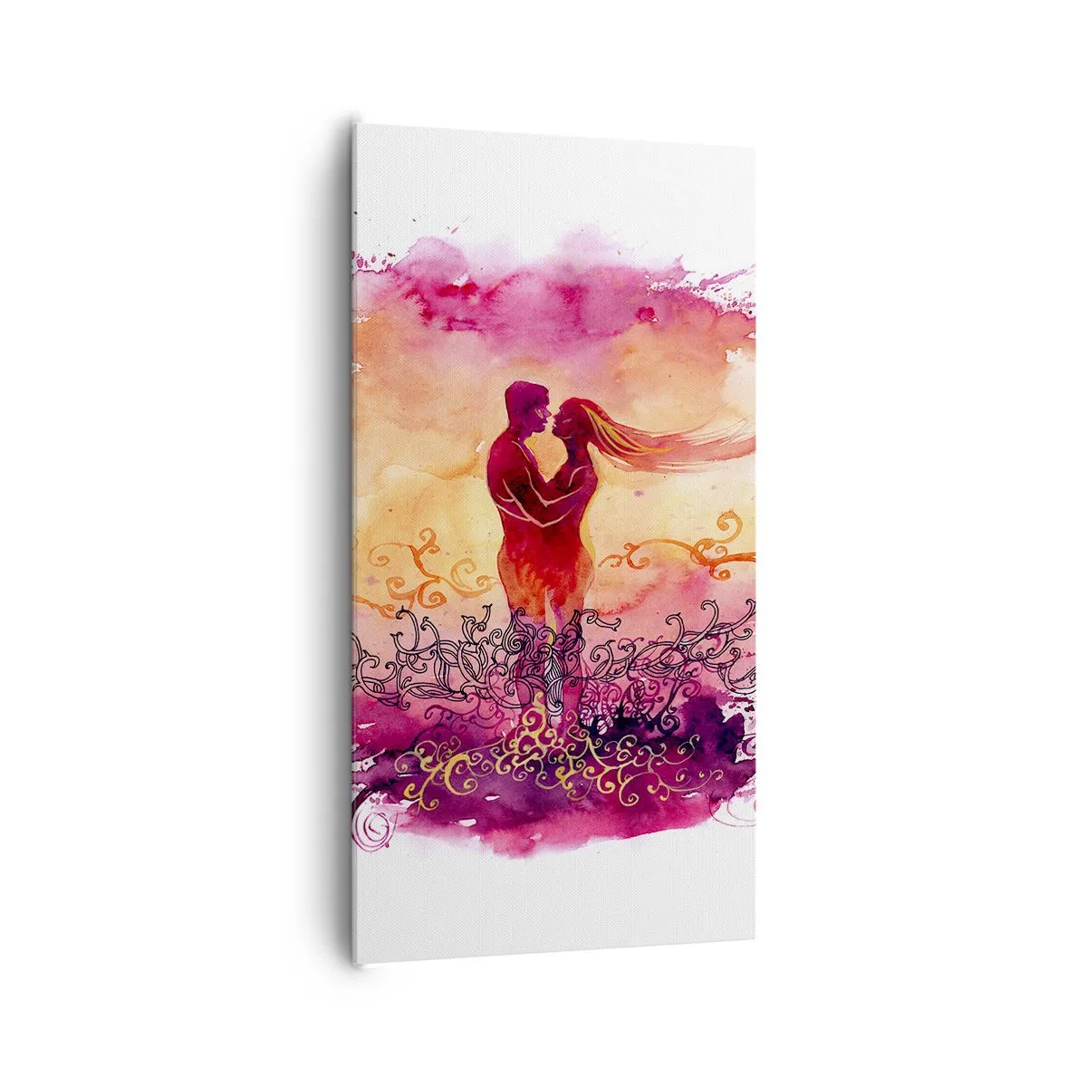 Impression sur toile - Image sur toile - Un coeur! Je n'ai pas besoin de beaucoup… - 65x120 cm