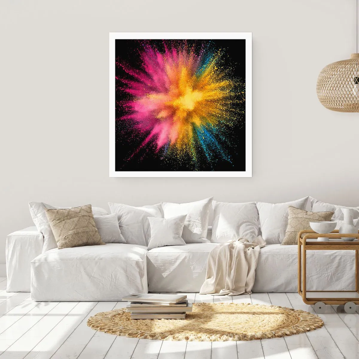 Affiche - Poster - Origine des couleurs - 40x40 cm