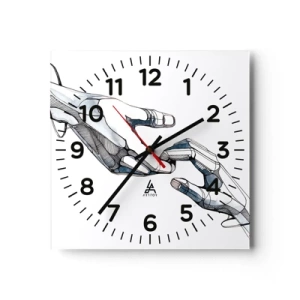 Horloge murale - Pendule murale - Un bon geste - 30x30 cm