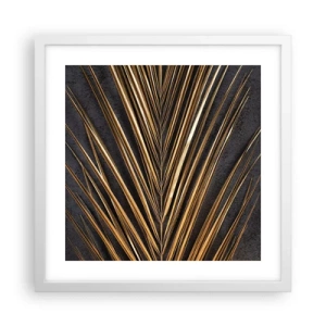 Affiche dans un cadre blanc - Poster - L'or des tropiques - 40x40 cm