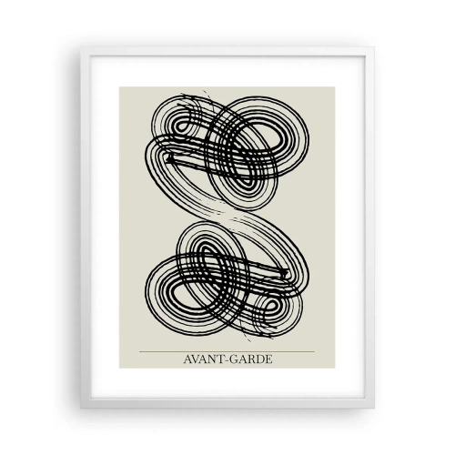 Affiche dans un cadre blanc - Poster - C'est venu spontanément - 40x50 cm