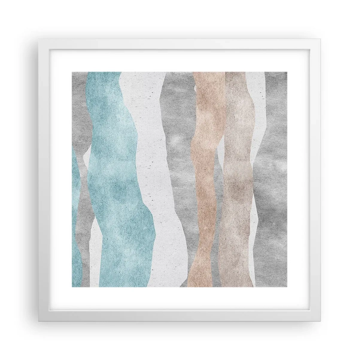 Affiche dans un cadre blanc - Poster - Une étude de proximité - 40x40 cm