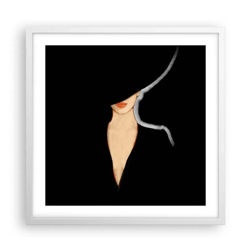 Affiche dans un cadre blanc - Poster - Élégance et style - 50x50 cm