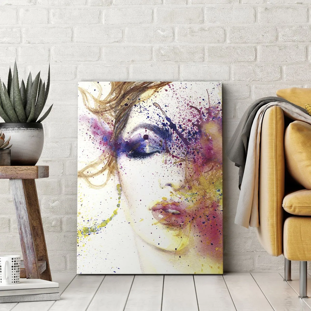 Impression sur toile - Image sur toile - Vertiges arc-en-ciel - 45x80 cm