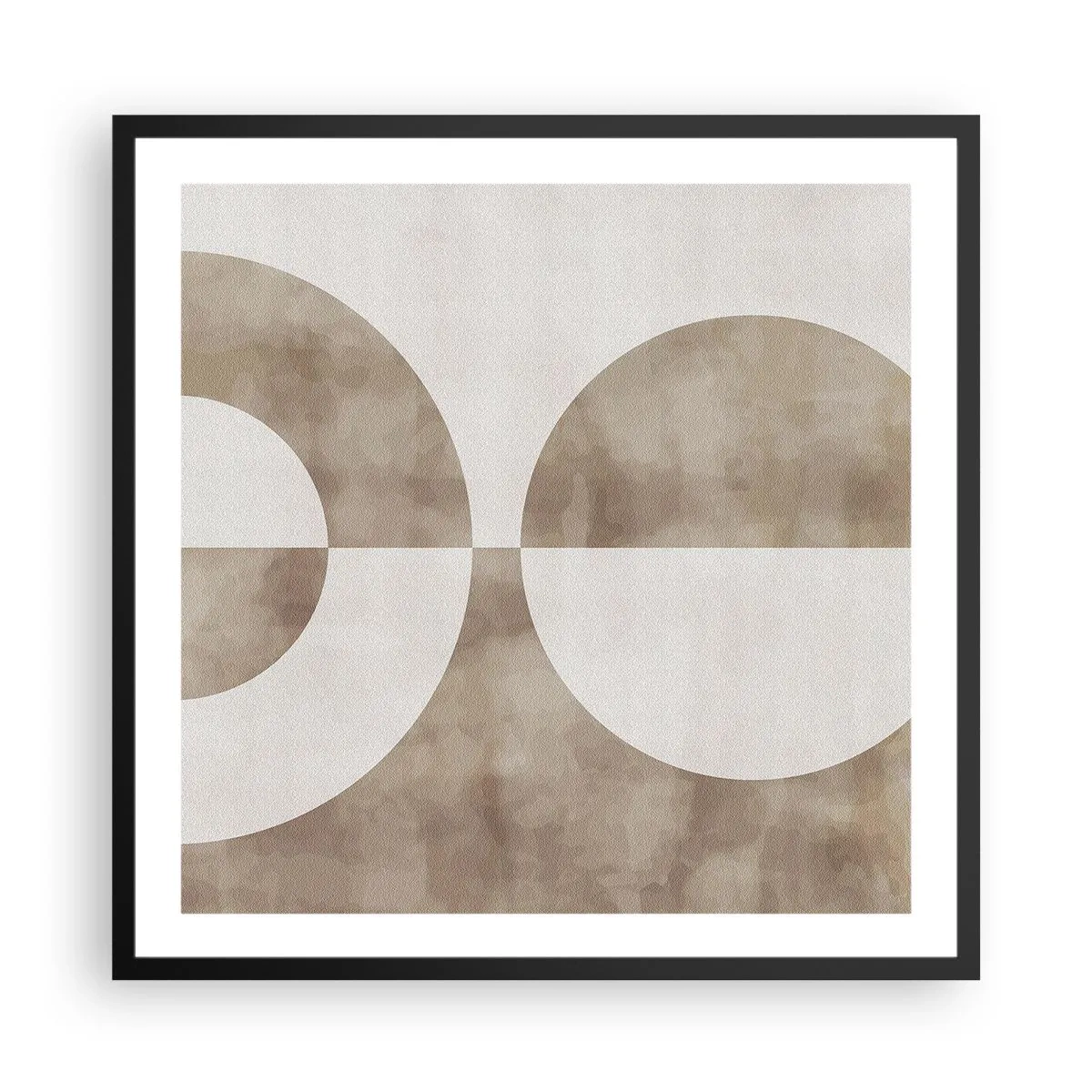 Affiche dans un cadre noir - Poster - Similitudes et différences - 60x60 cm