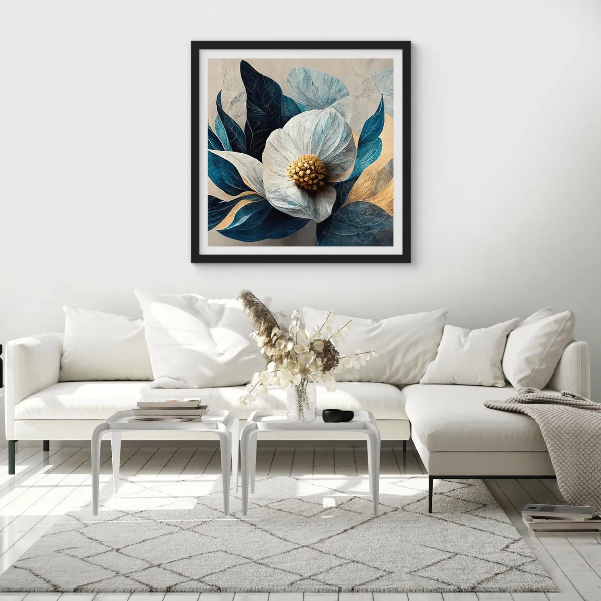 Affiche dans un cadre noir - Poster - Il a un coeur d'or - 60x60 cm