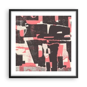 Affiche dans un cadre noir - Poster - Tout ce tapage - 50x50 cm