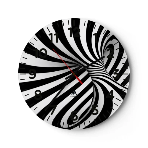 Horloge murale - Pendule murale - Composition : espace de danse - 30x30 cm