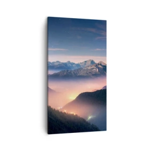 Impression sur toile - Image sur toile - Lumière dans les vallées - 45x80 cm